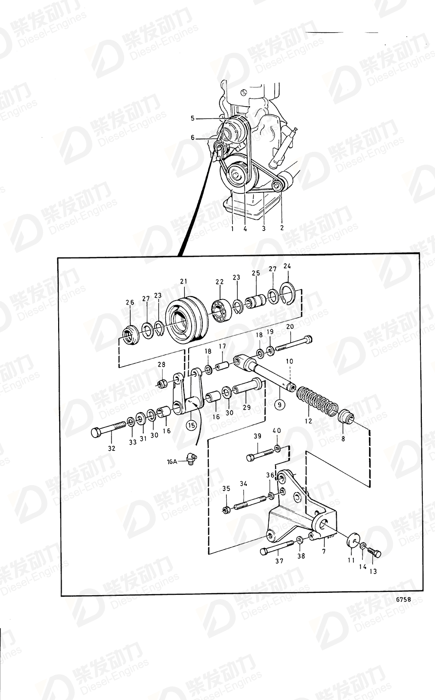 volvo penta Pivot pin 843923 Drawing volvo penta Pivot pin 843923 Drawing